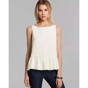 NEW French Connection Tennis Crepe Swing Back Top